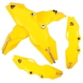 thumbnail image 4 of SHISUYAN 2 Sets Precision 3D Style Brake Caliper Covers Front and Rear Brake Calipers Yellow Wheel Hub Covers for Car Brake Calipers Protection, 4 of 9