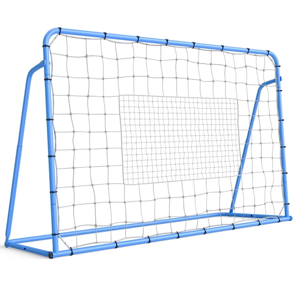 PioneerWorks Filet de Rebond de Soccer 6x4x2 Pi et Filet de Lancer de Baseball, Équipement d'Entraînement Réglable Portable à Cadre en Acier Robuste pour la Pratique du Volleyball et du Soccer dans la Cour Arrière