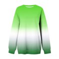 thumbnail image 3 of Erwazi Oversized Crewneck Sweatshirt Womens Gradient Colorblock Long Sleeve Pullover Tops Fall Side Slit Trendy Sweatshirts, 3 of 3