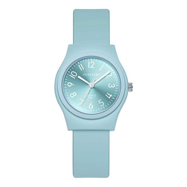 Student Watch Digital Candy Color Fashion Casual Silicone Quartz Ladies Wat F1B6