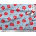 thumbnail image 3 of Soimoi Rayon Fabric Floral & Bee Insects Print Fabric by The Yard 42 Inch Wide, 3 of 3