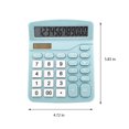 thumbnail image 3 of Wuztai Calculator, 12 Digit Large LCD Display Handheld Desk Calculator, Dual Power Solar & Battery Basic Calculator, Sensitive Big Button Multi-Function Calculator for Home School, 3 of 7