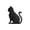 Black, variant on Meitianfacai Three-dimensional Cute Car Decoration Body Decoration Car Stickers Pet Car Stickers Scratch Cover