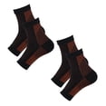 thumbnail image 2 of Openpig Clearance Orthopaedic Compression Socks Foot Compression Ankle Support Plantar Fasciitis Socks Grip Socks Football Fitness Socks 2 Pairs, 2 of 4