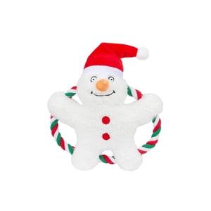 One Paw, Snowman Rope Toy, Dog Toy, Holiday Rope Fun