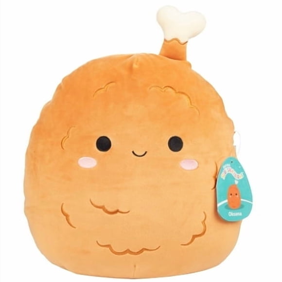 Squishmallows Original 12-Inch Oksana le Poulet Frit - Peluche Officielle Jazwares - Jouet en Peluche de Nourriture Douce et Moelleuse de Collection - Ajoute à Ta Troupe - Cadeau pour Enfants, Filles et Garçons