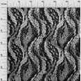 thumbnail image 3 of oneOone Georgette Viscose Black Fabric Abstract Craft Projects Decor Fabric Printed By The Yard 42 Inch Wide, 3 of 4