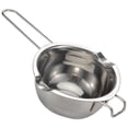 thumbnail image 1 of Lipstore Stainless Steel Double Boiler Pot 400ml Cooking Pot 400ml with Handle Large Capacity Steel Melting Pot, for Butter Restaurant 304 Stainless Steel, 1 of 8