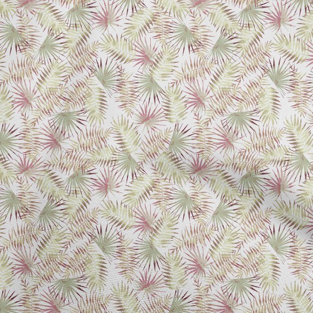 oneOone Velvet Light Green Fabric Tropical Sewing Craft Projects Fabric Prints By Yard 58 Inch Wide