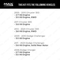 thumbnail image 2 of MAX Advanced Brakes - Rear Brake Kit For 2006-2023 Dodge Charger| Carbon Ceramic Brake Pad and Rotor Kit| Cross-Drilled Brake Rotors, 2 of 9