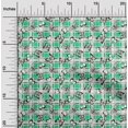 thumbnail image 2 of oneOone Cotton Poplin Twill Sea Green Fabric Checks Heart & Fabric For Sewing Printed Craft Fabric By The Yard 56 Inch Wide, 2 of 4