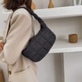 thumbnail image 3 of LinYooLi Quilted Tote Bags for Women Lightweight Quilted Padding Shoulder Bag Down Cotton Padded Large Tote Bags Lattice, 3 of 6