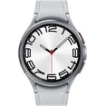 thumbnail image 2 of Samsung Galaxy Watch6 Classic (47mm, Bluetooth) ECG, Fall Detection, SOS, Fitness Tracker - Silver - Refurbished (Good Condition), 2 of 4