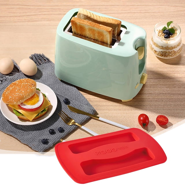 Cagogo under $5 Silicone Toaster Cover, Arc Shape Silicone Toaster Cover,Kitchen Appliance Dust Protection Cover,Heat Resistant Bread Maker Cover,Non Slip Toaster Oven Cover,Dust Proof Toaster Cover