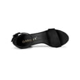 thumbnail image 4 of BLISSFUL STEP Women's Shoes Ankle Strap Block Heel Buckle Open Toe Sandals Black 5.5, 4 of 8