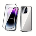 thumbnail image 1 of Magnetic Case For IPhone 15 14 13 12 11 Pro Max, Magnetic Adsorption Double-Sided, 1 of 5