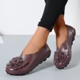 thumbnail image 4 of B91xZ Mocassins Classiques pour Femmes, Bout Rond, Chaussures Plates Confortables, Café 7, 4 of 5