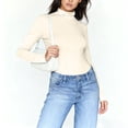 thumbnail image 4 of Ailaofu Chandail à Col Roulé pour Femmes Manches Longues Décontracté Automne Hiver chandail Tricoté, 4 of 6