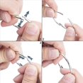 thumbnail image 3 of 120 PCS Loose Leaf Binder Rings 1-Inch Office Book Rings, Plated Steel Binder Rings, Key Rings, Metal Book Rings, 3 of 7