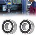 thumbnail image 4 of 2Pcs Double Row Ball Bearing Steel Ball Bearings Double Shielded Flange for Planetary Reducer, 4 of 8