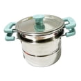 thumbnail image 4 of veasfak Frying Pan Soup Pot Stainless Steel with Kitchen Cookware, Multifunctional Egg Blue soup pot, 4 of 9