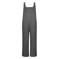 thumbnail image 4 of EQWLJWE Liquidation d'Été! Combinaisons Sans Manches à Boutons pour Femmes, Taille Haute, Coupe Basse, Col Rond, Pantalon Long, 4 of 4