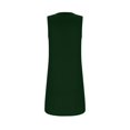 thumbnail image 3 of Birdeem Womens Summer Fashion Solid Square-Neck Sleeveless Pullover Dress, 3 of 12