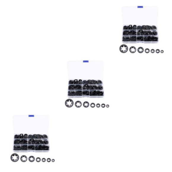 Dalazy Push-on Locking Washers Sturdy And Damage-Free Assembly Method Black Designed 3Set
