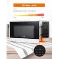 thumbnail image 3 of 1.1 Cu Ft Microwave with 10 Power Levels, Small Microwave with Push Button, 1000W Countertop Microwave, 3 of 7
