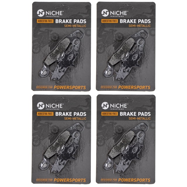 Niche Front Brake Pad Set for Suzuki RM100 Semi-Metallic Motorcycle 4 Pack 519-KPA2421D