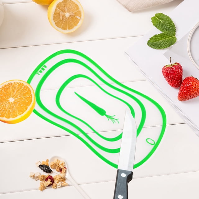 Cagogo under $5 Flexible Chopping Board, Plastic Chopping Board,Flexible Cutting Mat,PE Kitchen Tool,RecTangles Chopping Board,Multifunctional Food Prep Board,Vegetable Fruit Bread Board