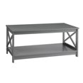 thumbnail image 1 of Convenience Concepts Oxford Table Basse avec Deux Niveaux d'Étagères, Gris, 1 of 9