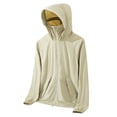 thumbnail image 1 of LOVZFMLL Jackets for Men's Solid Color Outdoor Sunscreen Climb Sport Run Pocket Zipper Long Sleeved Hooded, 1 of 4