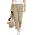 thumbnail image 2 of Women Pants Bell Bottoms Multi Colored Slim Trousers Ladies Work Leggings, 2 of 8
