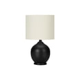 thumbnail image 4 of Monarch Specialties Lighting, 17"h, Table Lamp, Black Ceramic, Ivory / Cream Shade, Transitional, 4 of 5