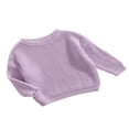 thumbnail image 2 of Toddler Baby Kid Girl Boy Sweaters Warm Long Sleeve Knitted Tops Pullover Candy Color Fall Spring Clothes, 2 of 7