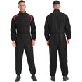 thumbnail image 5 of LiiYii Mens Long Sleeve Coverall Coverall With Zipper Pockets Fireman Mechanic Racing Uniform Black L, 5 of 5