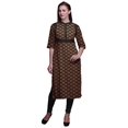 thumbnail image 1 of Bimba Kurta Imprimée Tunique Droite Hauts Femmes Tenue d'Été Kurti pour Dames, 1 of 5