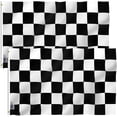 thumbnail image 1 of ANLEY Lot de 2 Fly Breeze Drapeau à Damier 3x5 Pieds - Drapeaux de Course Noir et Blanc Polyester, 1 of 6