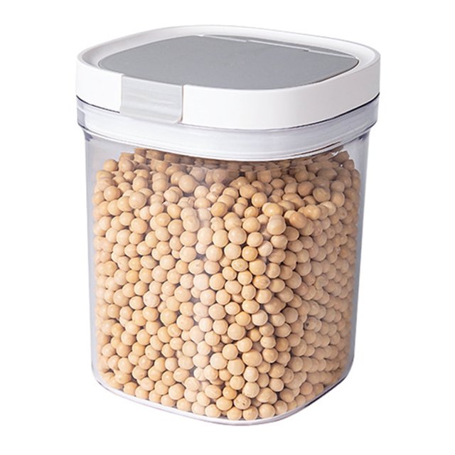 Airtight Lock Food Container Drop-resistant Durable Sealed Jars for Flour Sugar Pasta Snacks - 1.8L