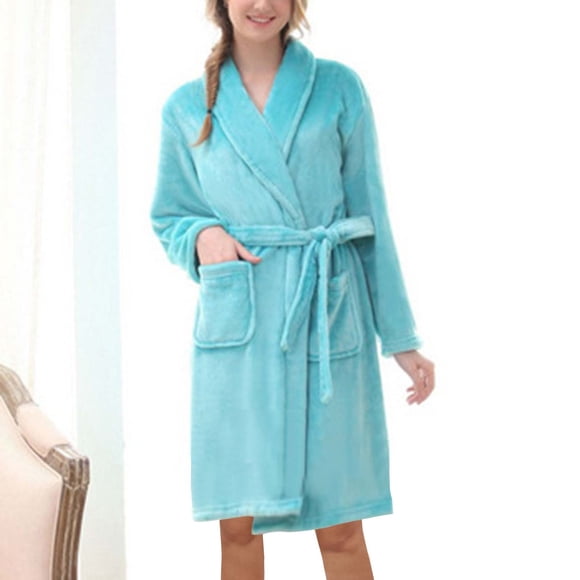 Weiqiqre Mens Womens Robe with Hood-Classic Terry Cloth Bathrobe for Women,Soft Knee Length Bathrobes