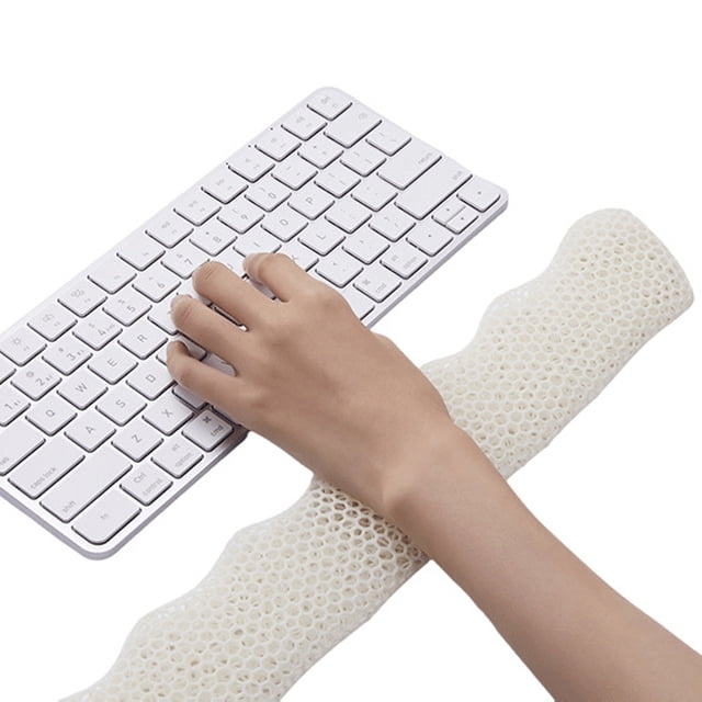 bedienty Clavier, Prise en Charge à Double Couche, Antidérapant et Résistant à la Sueur, Idéal pour le Jeu, Design Confortable Blanc 35 cm