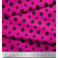 thumbnail image 2 of Soimoi polyester Crepe Fabric Dots Dots Decor Fabric Printed Yard 52 Inch Wide, 2 of 3