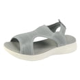 thumbnail image 3 of TrendOFT Sandales à Semelle Anatomique pour Femmes à Talon Compensé pour Tenue Habillée Confortable Été Plateforme Décontractée Robe Sandale Plateforme Femme Gris 41, 3 of 9