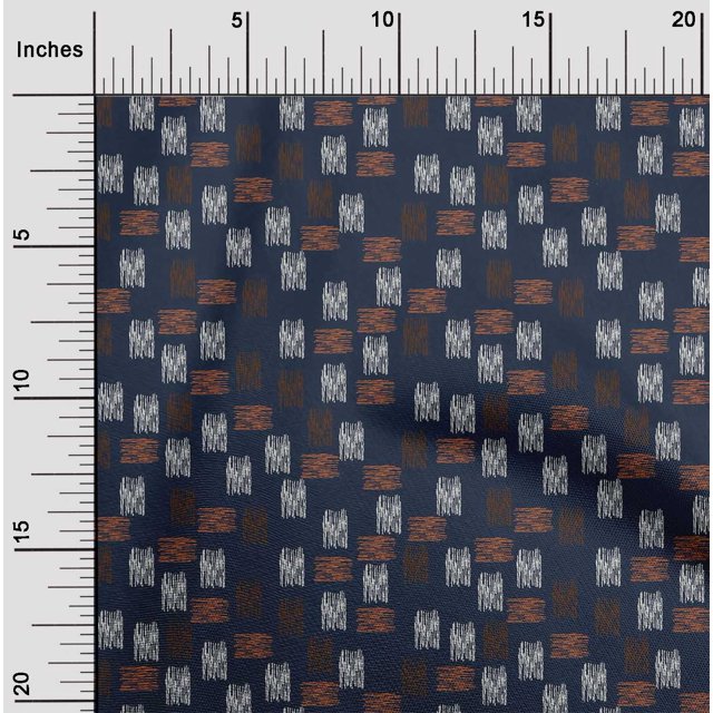 oneOone Viscose Chiffon Fabric Brush Stroke Ikat Fabric Prints By Yard 42 Inch Wide