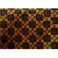 thumbnail image 4 of oneOone Cotton Silk Fabric Geometric & Floral Block Printed Fabric 1 Yard 42 Inch Wide, 4 of 4