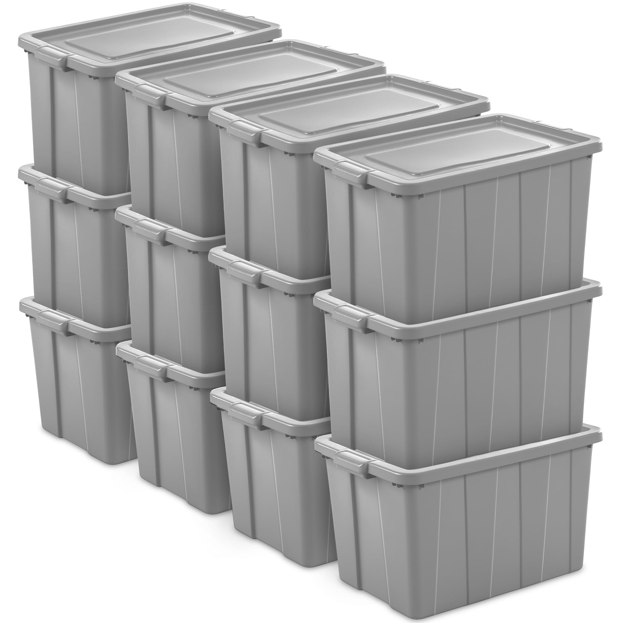 Sterilite Tuff1 30 Gal Plastic Storage Tote Container Bin w/ Lid