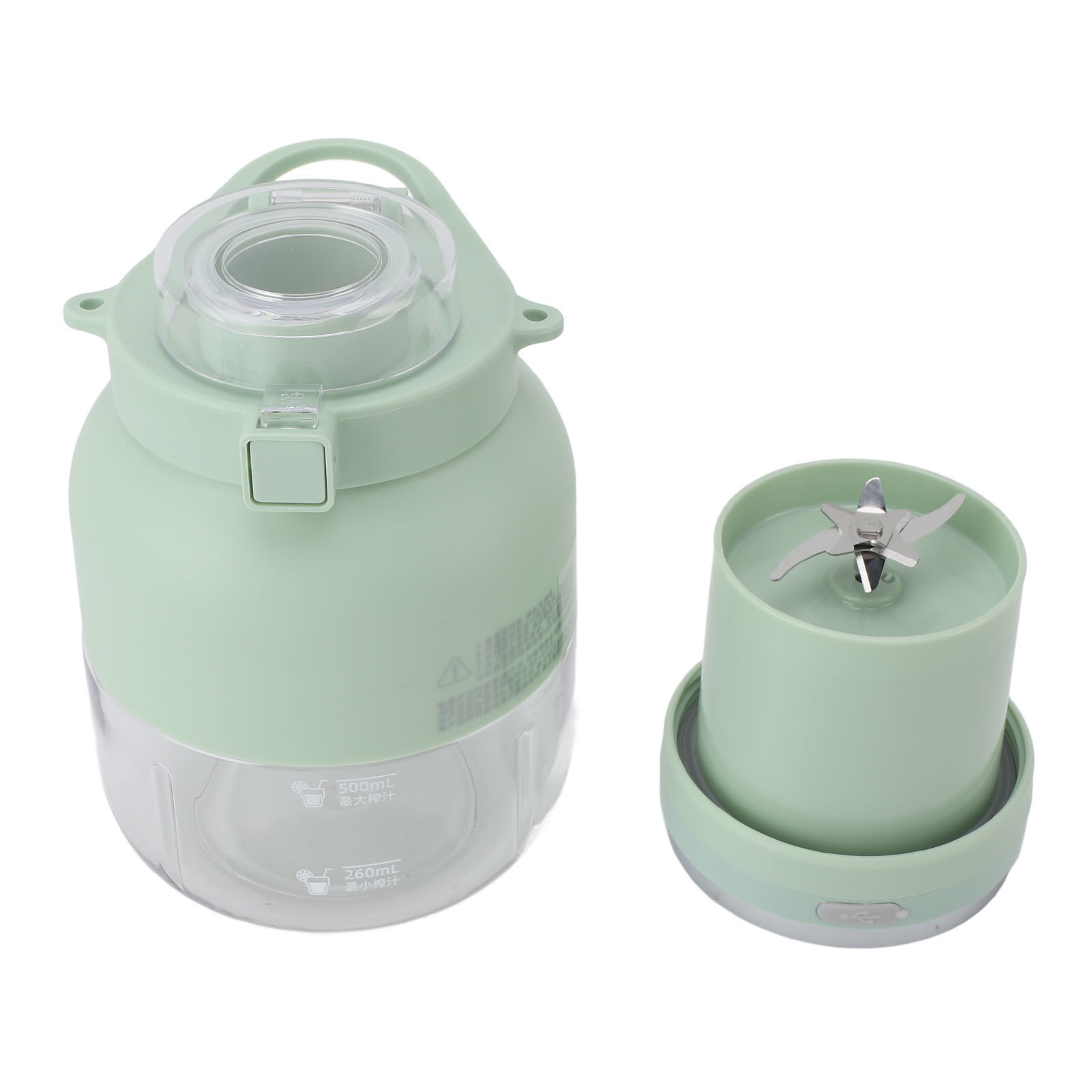 Portable Blender, USB Rechargeable Personal Size Blender for Shakes and Smoothies, Mini Blender Cordless Juicer Mixer Cup with  Blades for Travel, Kitchen, Gym, Sport, Picnic