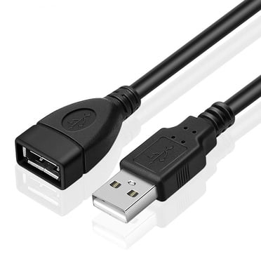 Supershields Cables USB 2.0 Rallonge Mâle vers Femelle 28/24AWG (Plaqué Or) - Boîte de Détail (6 Pi)