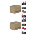 thumbnail image 3 of maskred Stylish and Secure Card Deck Storage Holder Organizer with Magnetic Closure TCG Display Brown 2Set, 3 of 6